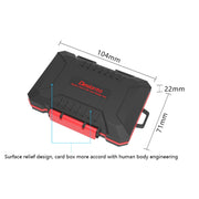 Desiontal SD / TF / XQD / CF / SIM / TF Storage Card Memory Card Organizer Outdoor Portable Water-resistant Box