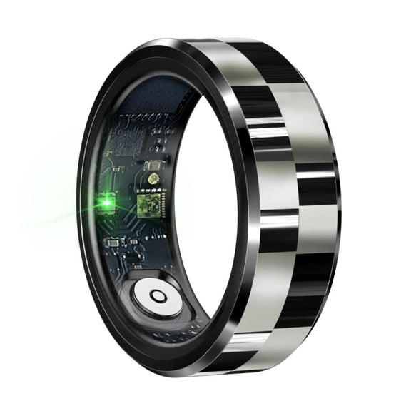 R9 SIZE 8 Smart Ring, Support Wellness Tracking / Gesture Control / Somatosensory Games(Black)
