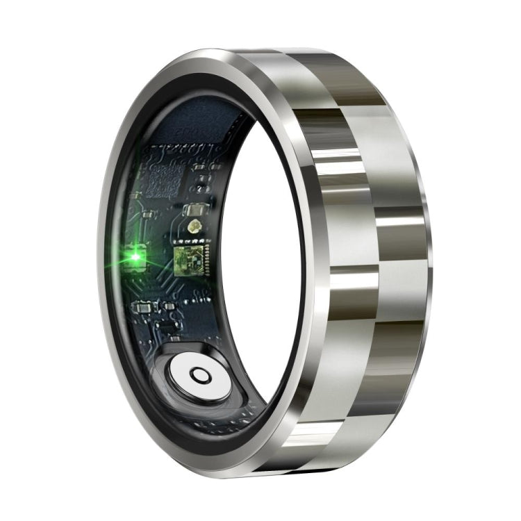 R9 SIZE 8 Smart Ring, Support Wellness Tracking / Gesture Control / Somatosensory Games(Silver)