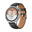 For Huawei Watch GT 5 46mm Silver Buckle Genuine Leather Watch Band(Black) - free shipping - PMC TechLife - Order now!