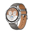 For Huawei Watch GT 5 Pro 46mm Silver Buckle Genuine Leather Watch Band(Gray) - free shipping - PMC TechLife - Order now!