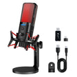 Yanmai X3W Wireless / Wired Dual Mode RGB Gaming Noise Reduction Microphone - Microphone by Yanmai | Online Shopping South Africa | PMC Jewellery | Buy Now Pay Later Mobicred