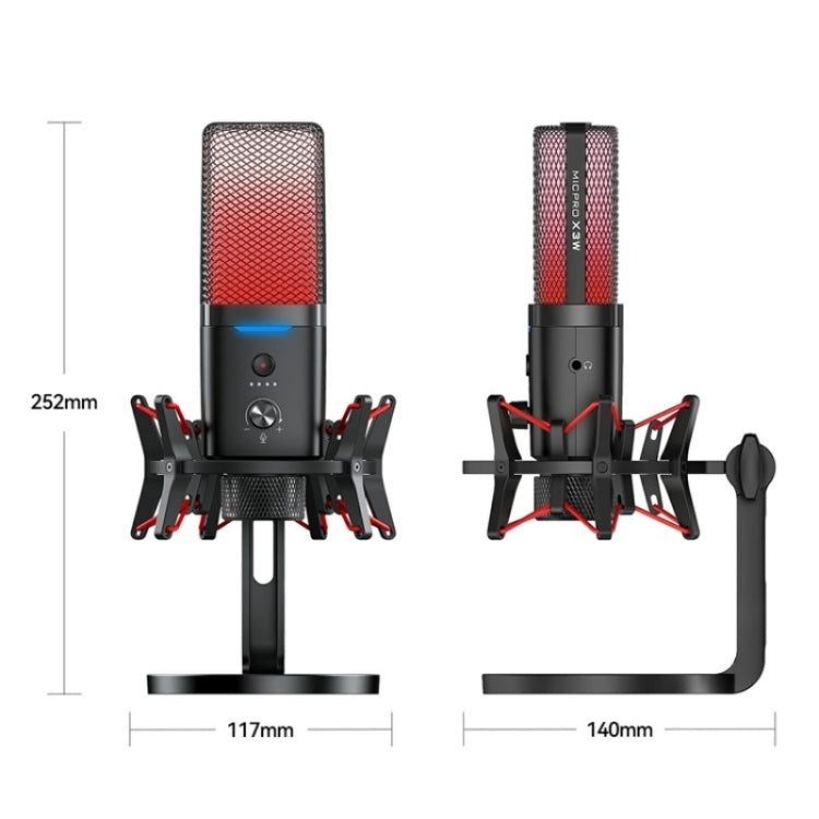 Yanmai X3W Wireless / Wired Dual Mode RGB Gaming Noise Reduction Microphone
