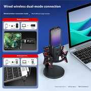 Yanmai X3W Wireless / Wired Dual Mode RGB Gaming Noise Reduction Microphone