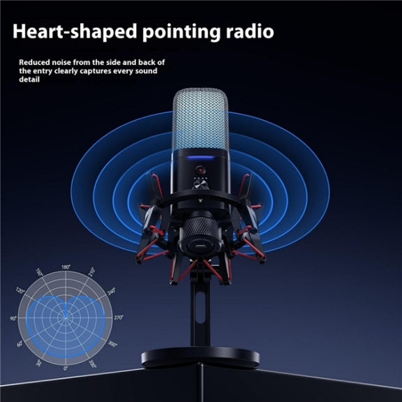 Yanmai X3W Wireless / Wired Dual Mode RGB Gaming Noise Reduction Microphone