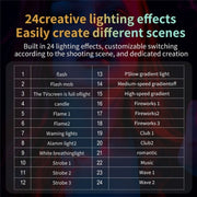 C60R 60W RGB Stage Lamp Professional Video Photography COB Fill Light, Plug:EU Plug