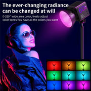 C60R 60W RGB Stage Lamp Professional Video Photography COB Fill Light, Plug:EU Plug