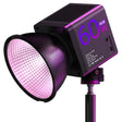 C60R 60W RGB Stage Lamp Professional Video Photography COB Fill Light With 8 Batteries, Plug:UK Plug - Selfie Light by PMC TechLife | Online Shopping South Africa | PMC TechLife | Buy Now Pay Later Mobicred