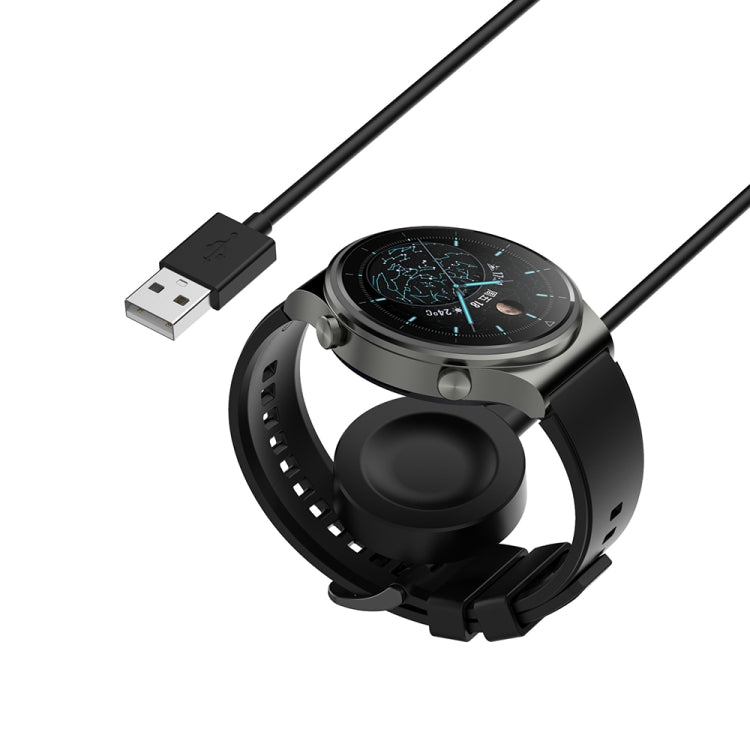 For Huawei Watch GT5 41mm USB Interface Split Type Smart Watch Charging Cable, Length: 1m(Black)