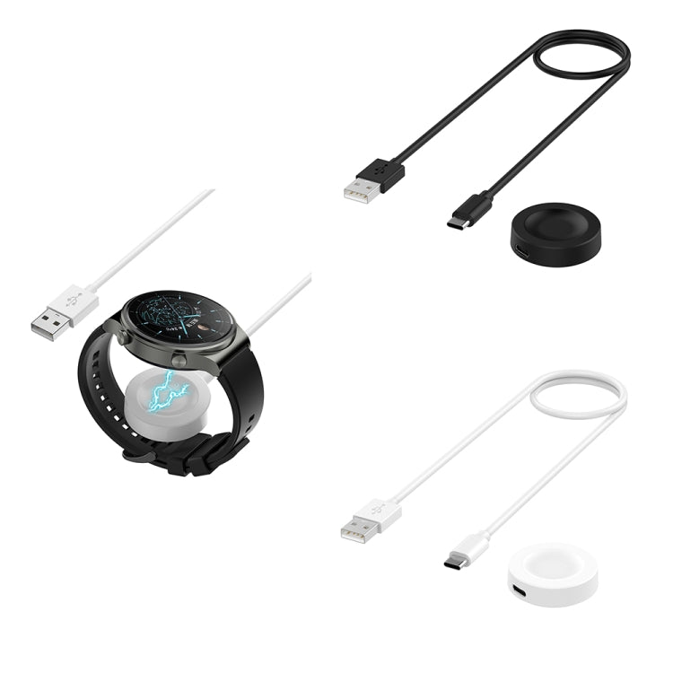 For Huawei Watch GT5 41mm USB Interface Split Type Smart Watch Charging Cable, Length: 1m(White)