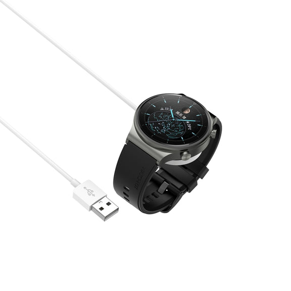 For Huawei Watch GT5 46mm USB Interface Integrated Smart Watch Charging Cable, Length: 1m(White)
