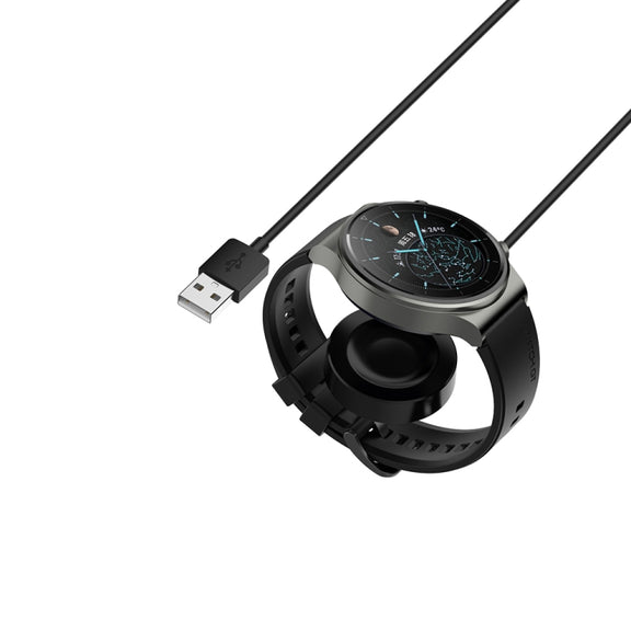For Huawei Watch GT5 41mm USB Interface Integrated Smart Watch Charging Cable, Length: 1m(Black)