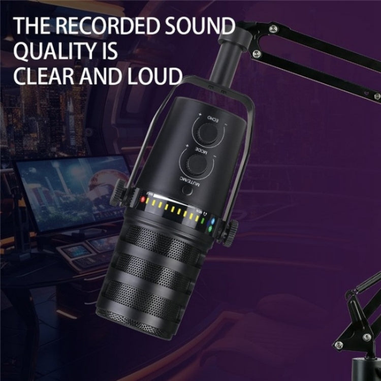 MV7 Monitoring Cardioid Dynamic Live Broadcast Microphone With Desktop Bracket