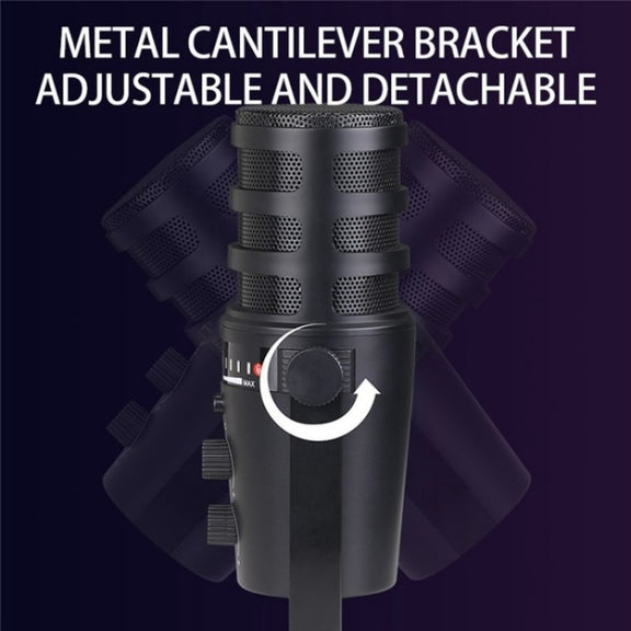 MV7 Monitoring Cardioid Dynamic Live Broadcast Microphone With Desktop Bracket