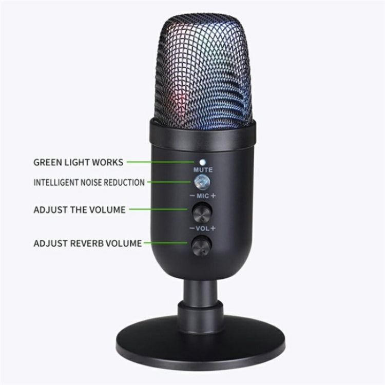 MU1000 Real Time Monitoring Noise Desktop Condenser Microphone