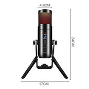 MU900 Max RGB Light E-Sports Gaming Condenser Microphone With Desktop Bracket