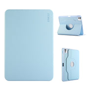 For iPad Pro 11 2024 ENKAY 360 Rotation TPU Leather Smart Tablet Case with Pen Slot(Light Blue)