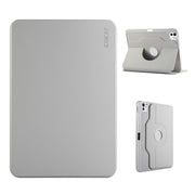 For iPad Pro 13 2024 ENKAY 360 Rotation TPU Leather Smart Tablet Case with Pen Slot(Grey)
