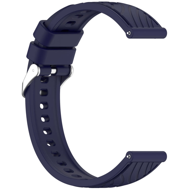 For Huawei Watch GT 5 Pro 46mm Line Texture Quick Release Silicone Watch Band(Original Blue)