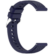 For Huawei Watch GT 5 Pro 42mm Line Texture Quick Release Silicone Watch Band(Original Blue)