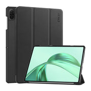 For Honor Pad X8a 11 ENKAY Tri-fold Custer Texture Leather Protective Tablet Case(Black)