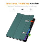 For Xiaomi Pad 7 / 7 Pro 11.2 ENKAY Tri-fold Custer Texture Leather Smart Tablet Case(Red)