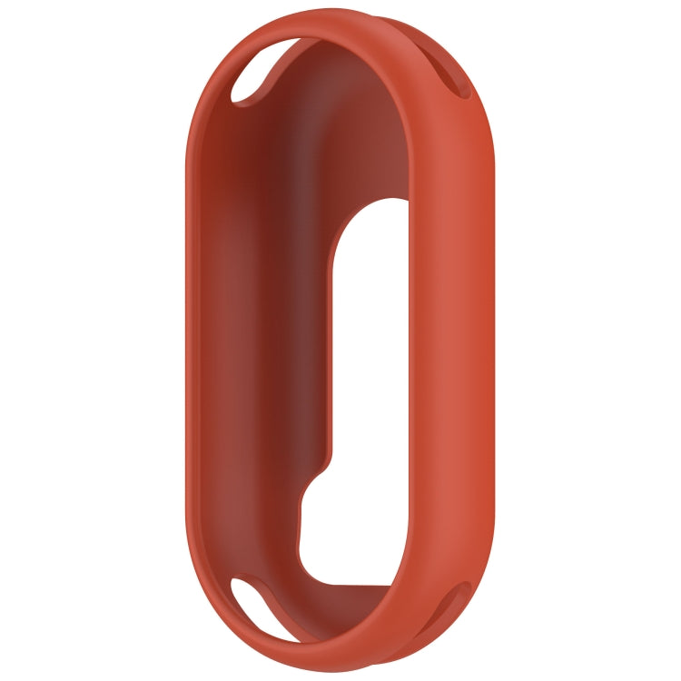 For Xiaomi Mi Band 8 NFC Glossy Surface Silicone Watch Protective Case(Original Red)