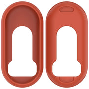 For Xiaomi Mi Band 8 NFC Glossy Surface Silicone Watch Protective Case(Original Red)