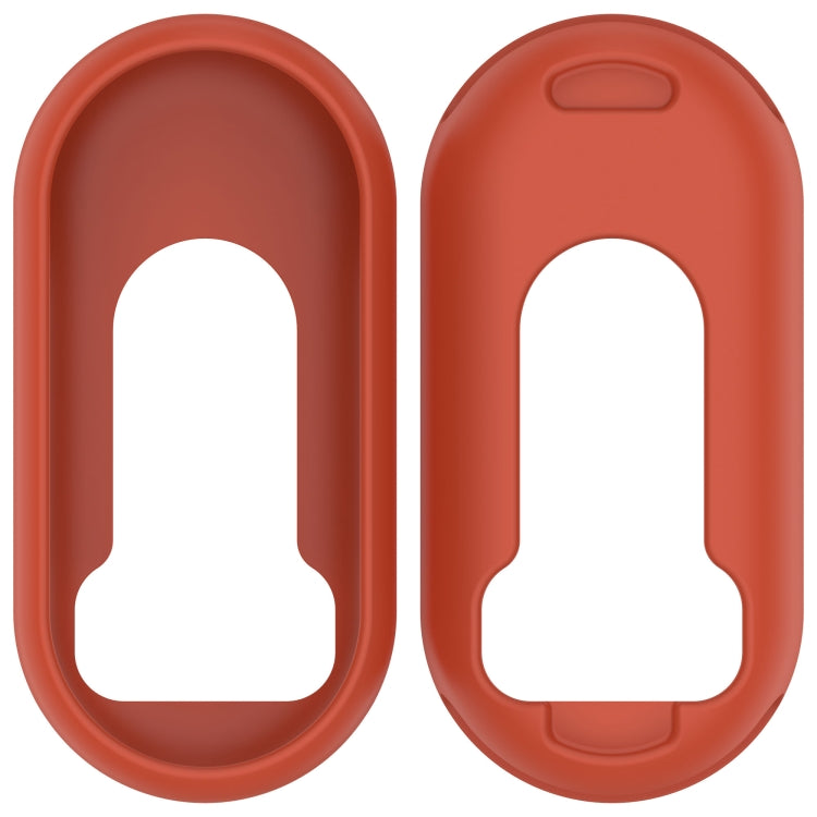 For Xiaomi Smart Band 9 NFC Glossy Surface Silicone Watch Protective Case(Original Red)
