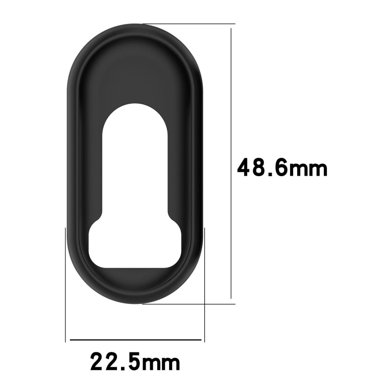 For Xiaomi Mi Band 8 NFC Glossy Surface Silicone Watch Protective Case(Original Red)