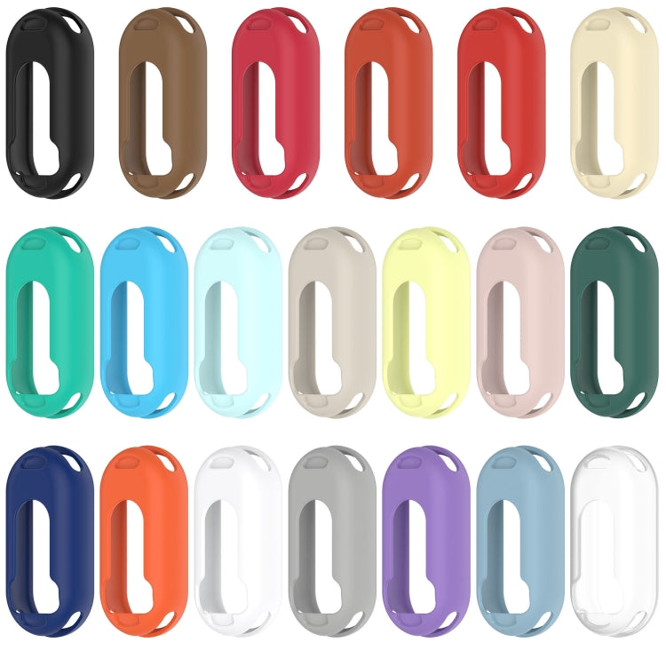 For Xiaomi Smart Band 9 Glossy Surface Silicone Watch Protective Case(Original Red)