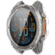 For Garmin Fenix 8 AMOLED 43mm Tempered Glass Film Integrated PC Watch Case(Transparent)