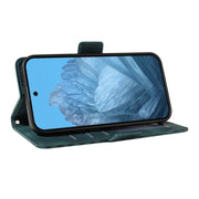 For Google Pixel 9 Pro ENKAY Embossed Rhombus Starry Leather Phone Case with Screen Film(Blue)