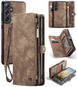 For Samsung Galaxy S24 FE 5G CaseMe 008 Detachable Multifunctional Leather Phone Case(Brown) - free shipping - PMC Jewellery - Order now!