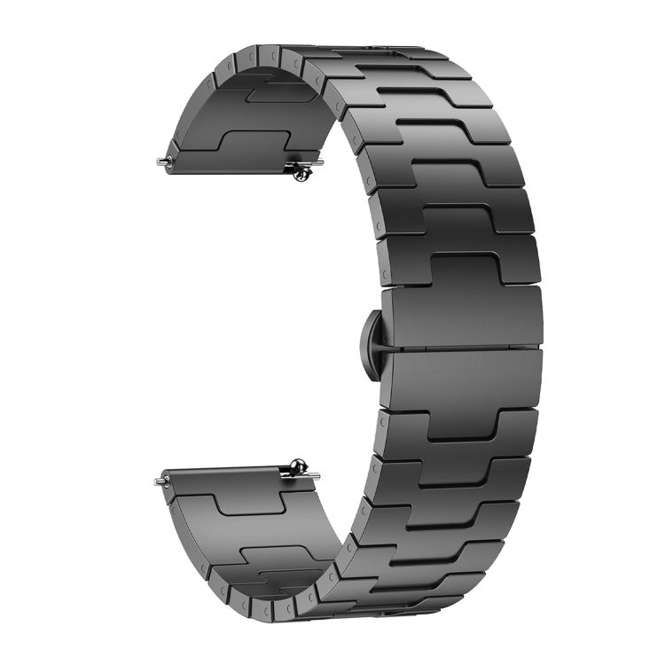 For Garmin Forerunner 255 Titanium Alloy 22mm Metal Watch Band(Titanium Color)