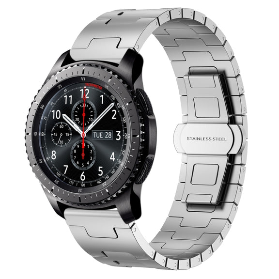For Samsung Galaxy Gear S3 Frontier Titanium Alloy 22mm Metal Watch Band(Silver)