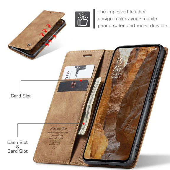 For OPPO Reno12 Pro 5G Global CaseMe 013 Multifunctional Horizontal Flip Leather Phone Case(Brown)
