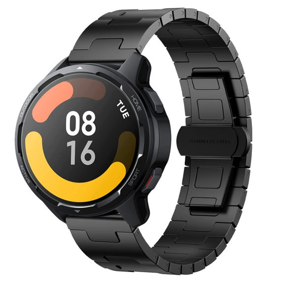 For Xiaomi Watch S1 Active Titanium Alloy 22mm Metal Watch Band(Black)