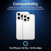 For iPhone 16 Pro / 16 Pro Max NORTHJO Camera Lens Protector CD Veins 3D Tempered Glass Film(Blue)