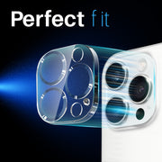 For iPhone 16 Pro / 16 Pro Max NORTHJO Camera Lens Protector CD Veins 3D Tempered Glass Film(Blue)