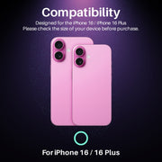 For iPhone 16 / 16 Plus NORTHJO Camera Lens Protector CD Veins 3D Tempered Glass Film(Purple)