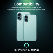 For iPhone 16 / 16 Plus NORTHJO Camera Lens Protector Glitter Ring 3D Tempered Glass Film(Gold)
