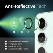 For Samsung Galaxy S24 FE 5G NORTHJO Camera Lens Protector CD Metal Ring Tempered Glass Film(Green)