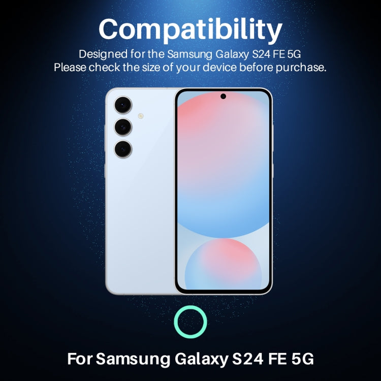 For Samsung Galaxy S24 FE 5G NORTHJO Camera Lens Protector CD Metal Ring Tempered Glass Film(Silver)