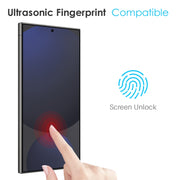 For Samsung Galaxy S25 Ultra 5G NORTHJO TPU Case with Screen Film, Support Fingerprint Unlock(Transparent)
