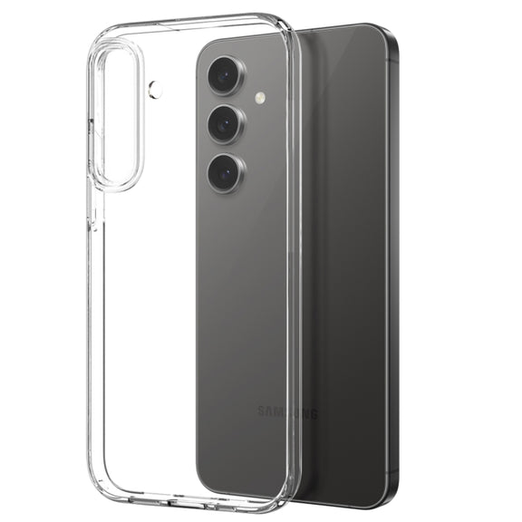 For Samsung Galaxy S25+ 5G NORTHJO TPU Case with Screen Film, Support Fingerprint Unlock(Transparent)