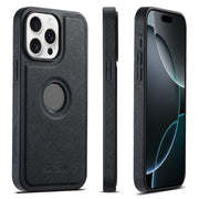 For iPhone 16 Pro Max Suteni G1 Cross Texture MagSafe Phone Case(Black)