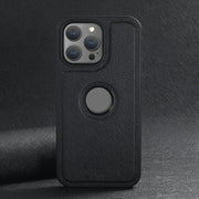 For iPhone 16 Pro Suteni G1 Cross Texture MagSafe Phone Case(Black)