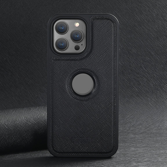 For iPhone 16 Pro Suteni G1 Cross Texture MagSafe Phone Case(Black)