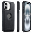 For iPhone 16 Suteni G1 Cross Texture MagSafe Phone Case(Black) - free shipping - PMC Jewellery - Order now!